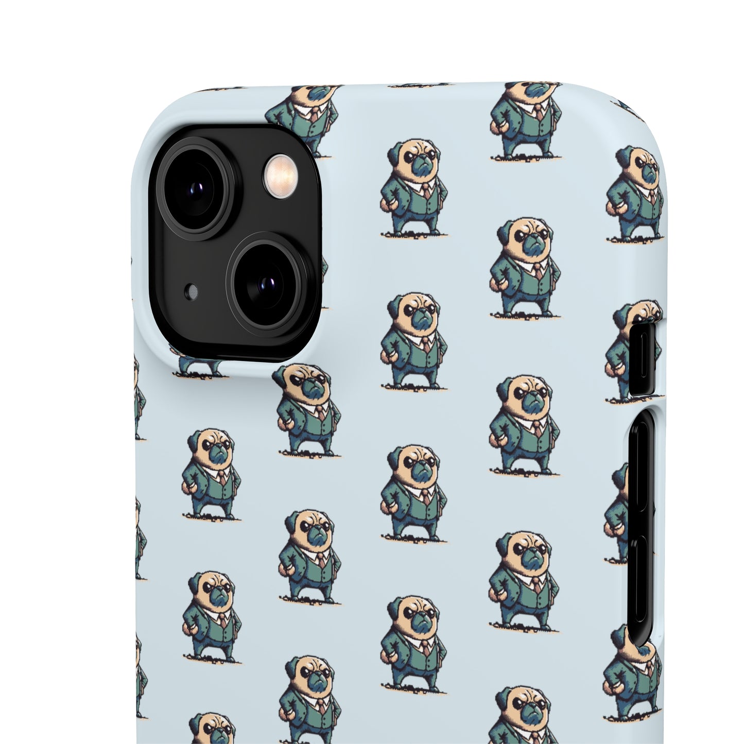 P&B Angry Boss Pug Pattern - Snap Case