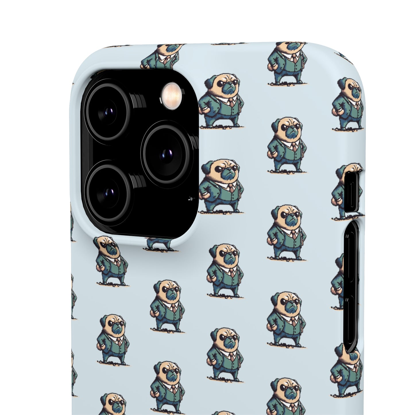 P&B Angry Boss Pug Pattern - Snap Case