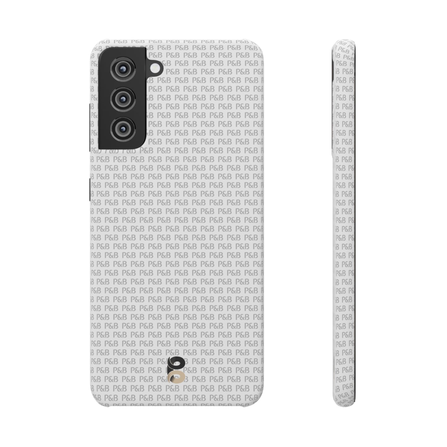 P&B White pattern - Snap Case