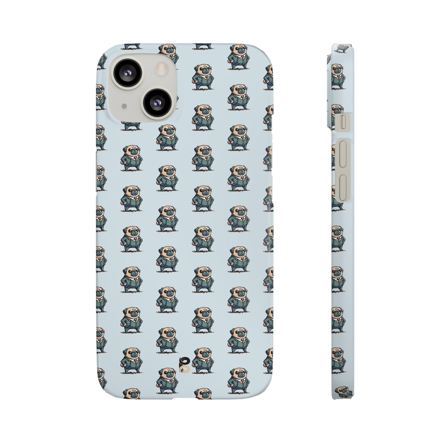 P&B Angry Boss Pug Pattern - Snap Case