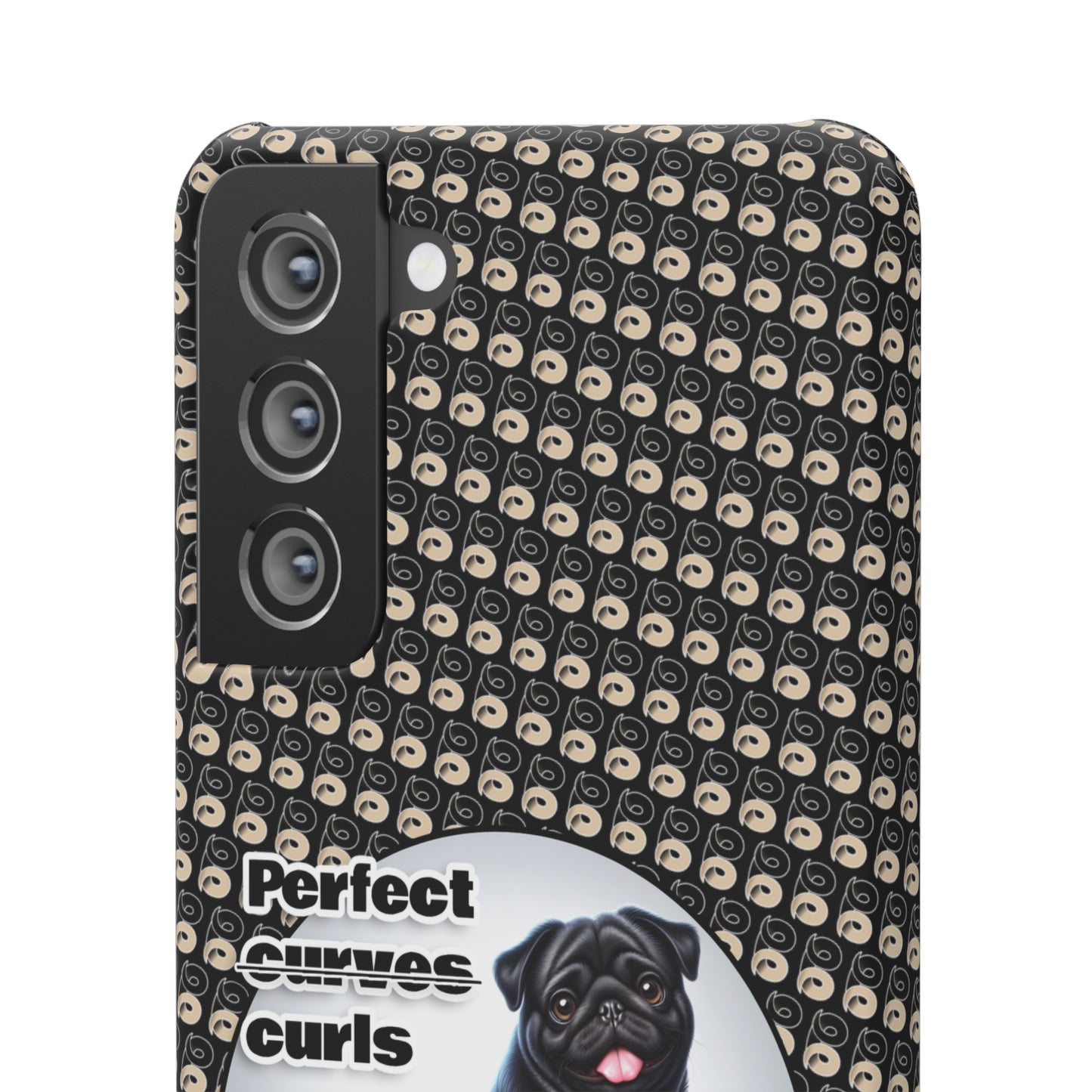 P&B Pug Life Edition: Perfect Curls - Snap Case Black