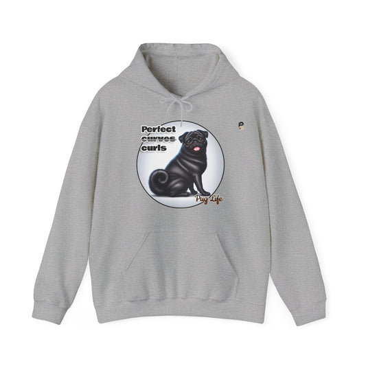 P&B Pug Life: Perfect Curls - Unisex Hooded Sweatshirt