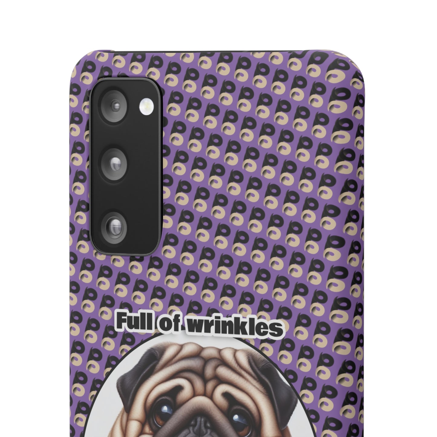 P&B Pug Life Edition: Full of Wrinkles - Snap Case Purple