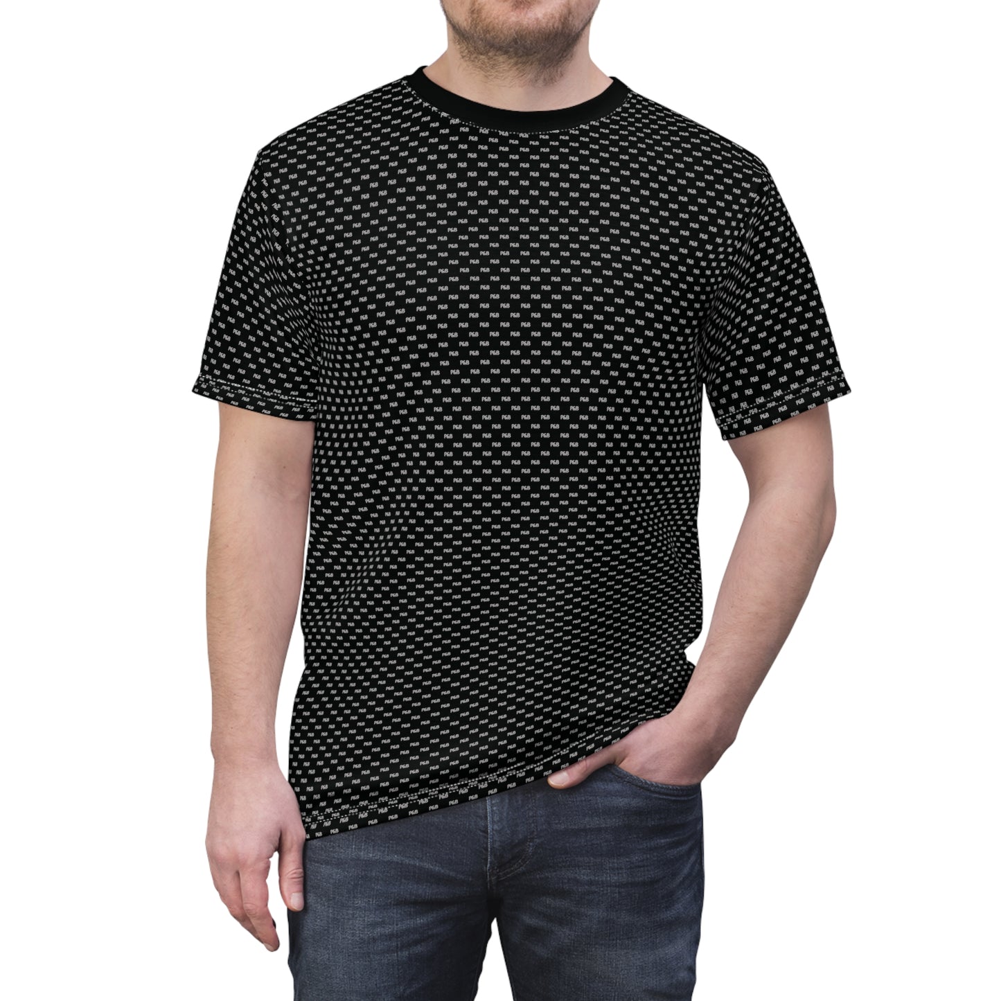 P&B Pattern Cut & Sew Tee Unisex - Black