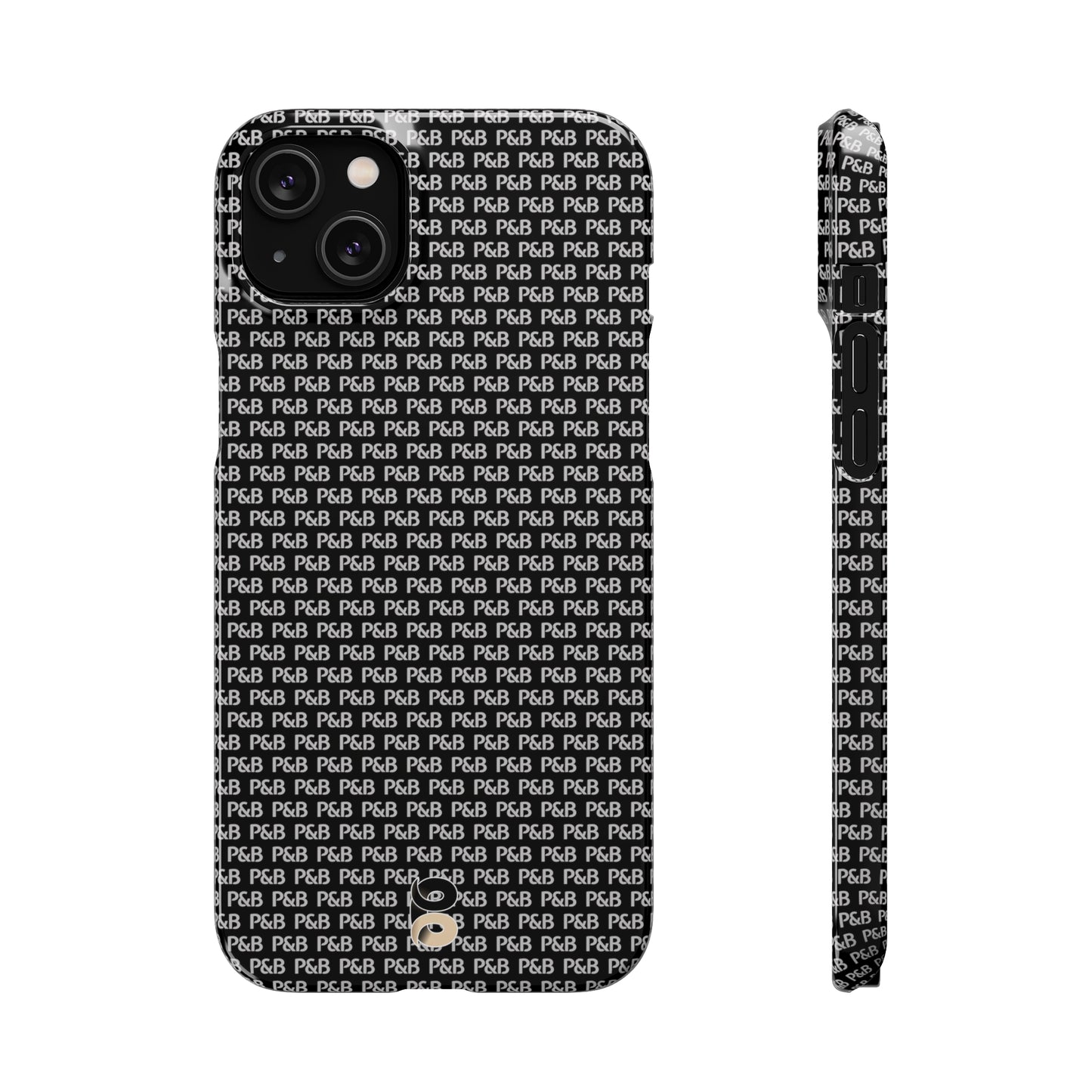 P&B Black pattern - Snap Case