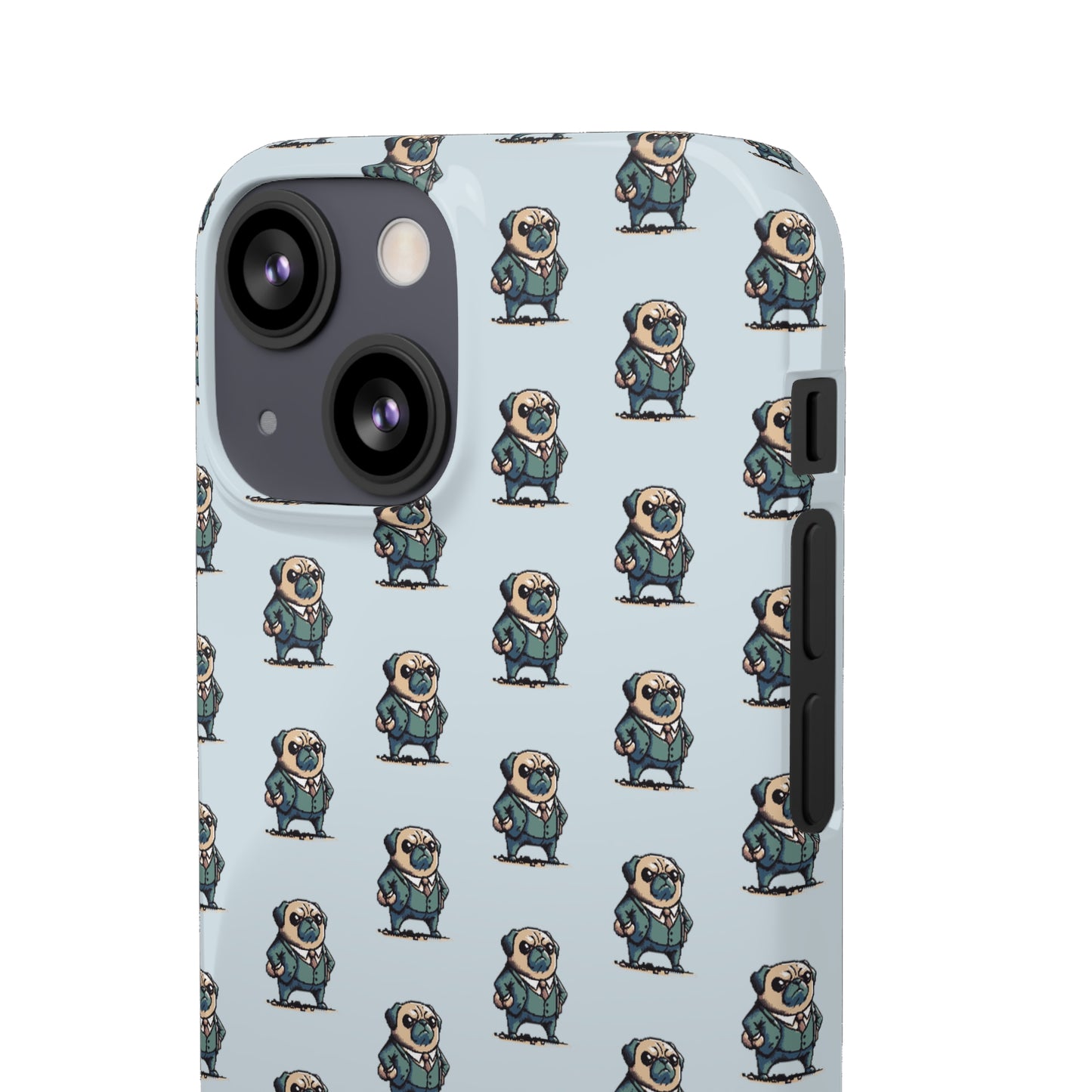 P&B Angry Boss Pug Pattern - Snap Case