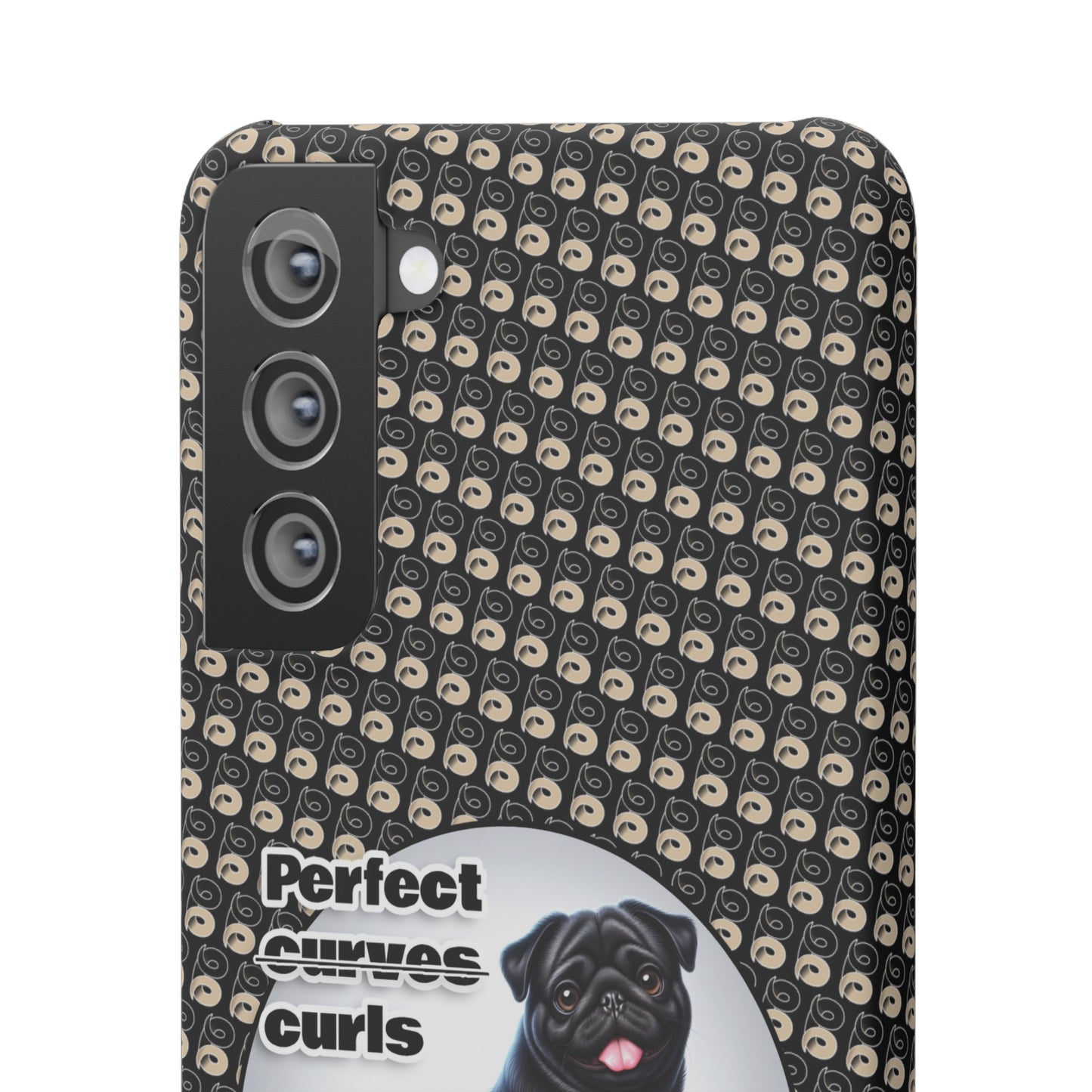 P&B Pug Life Edition: Perfect Curls - Snap Case Black