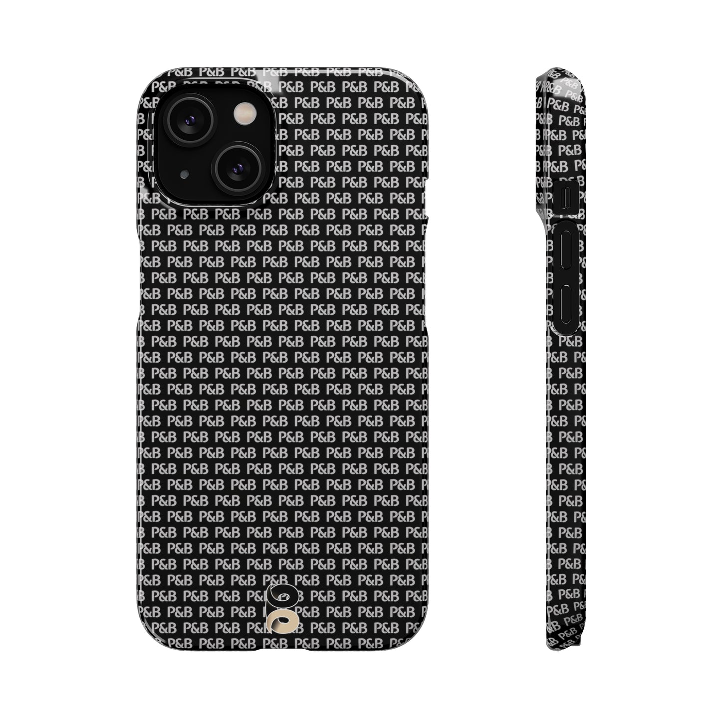 P&B Black pattern - Snap Case