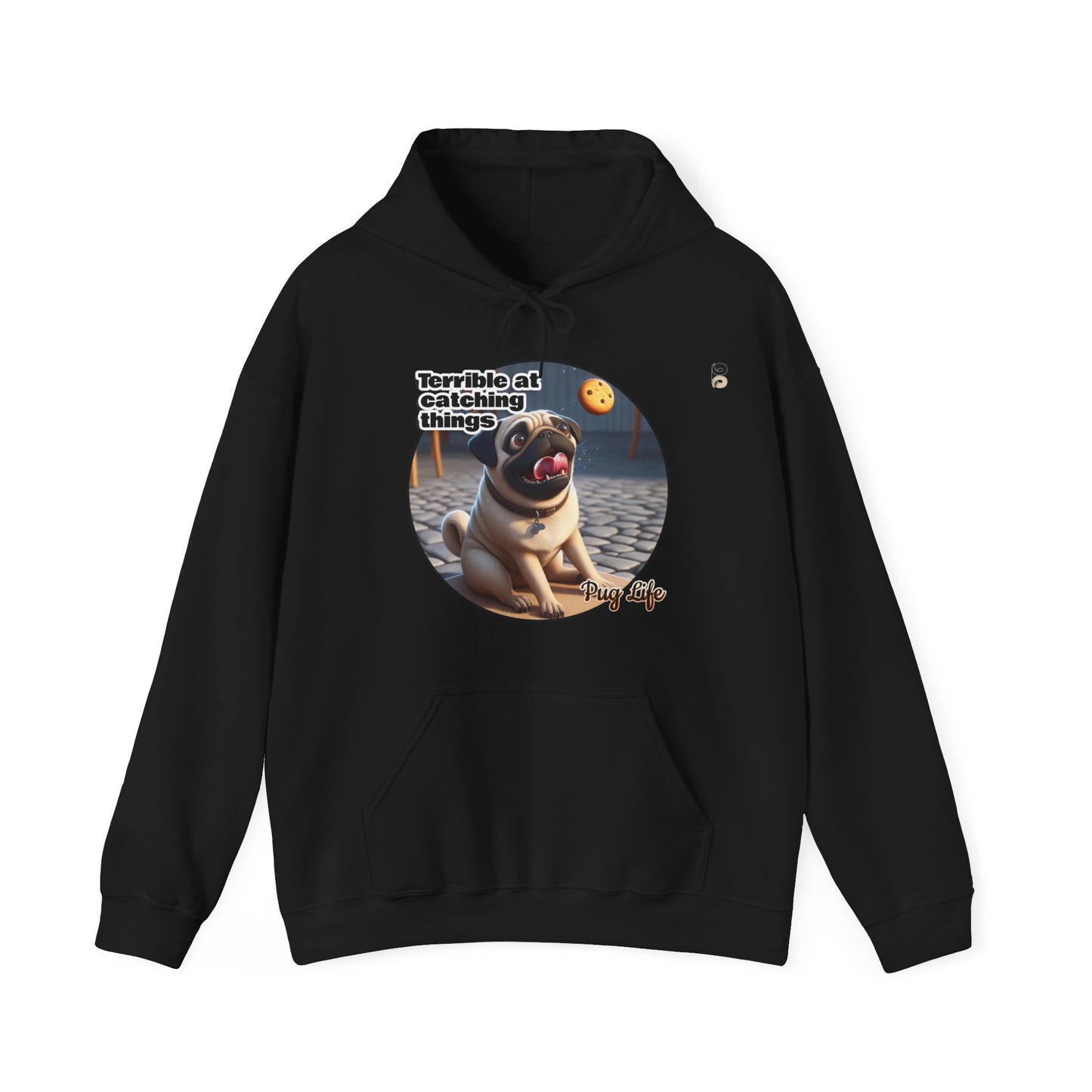 P&B Pug Life: Terrible at Catching - Unisex Hooded Sweatshirt