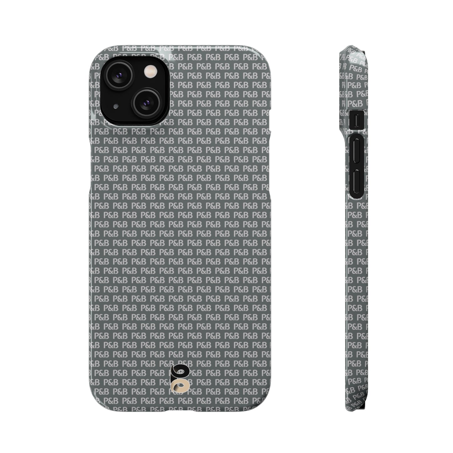 P&B Dark gray pattern - Snap Case