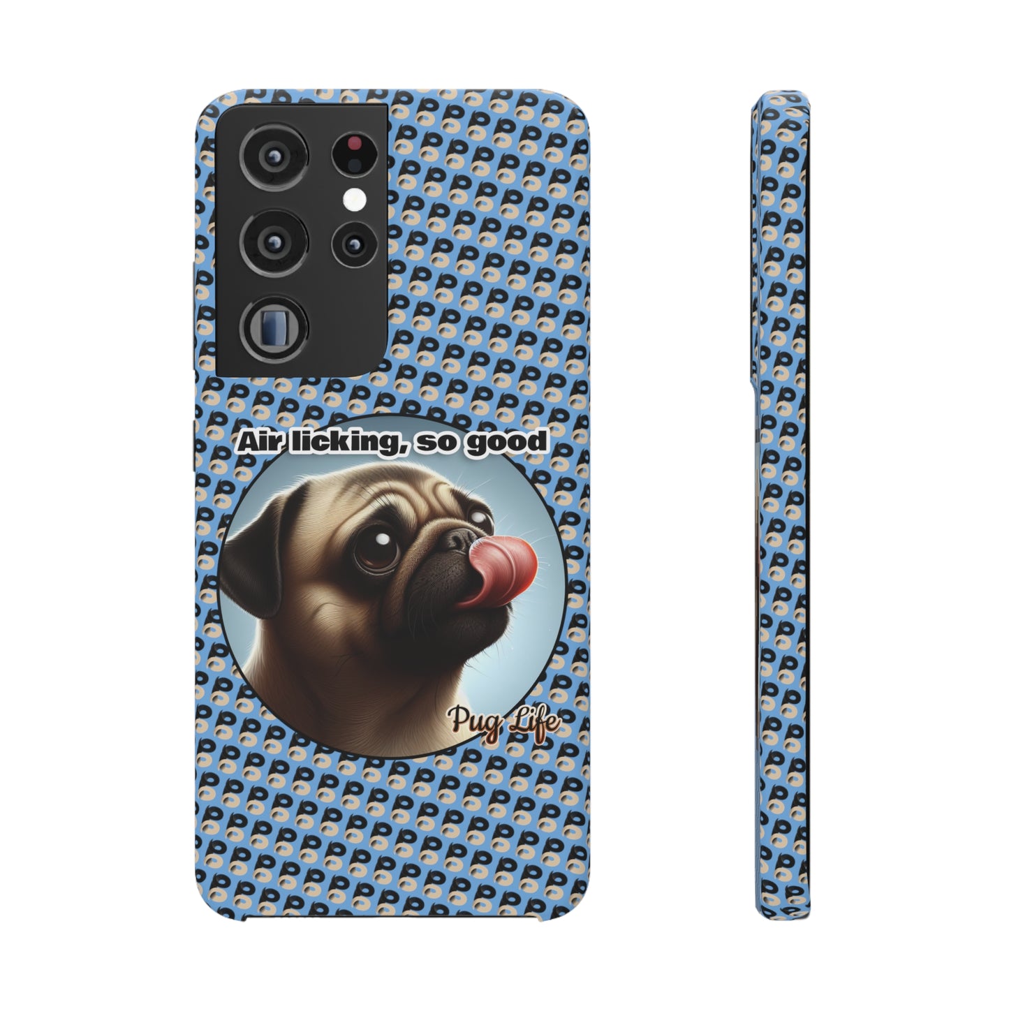 P&B Pug Life Edition: Air Licking - Snap Case Light Blue