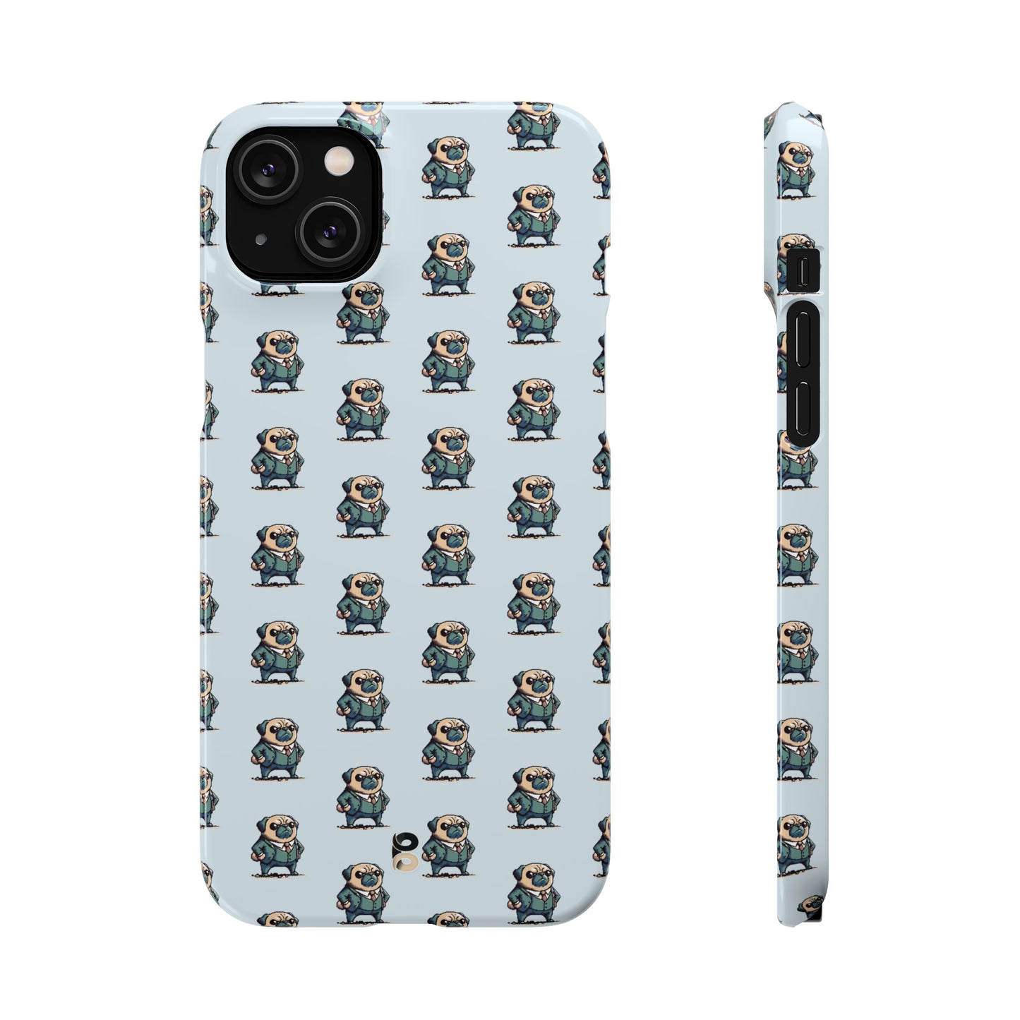 P&B Angry Boss Pug Pattern - Snap Case