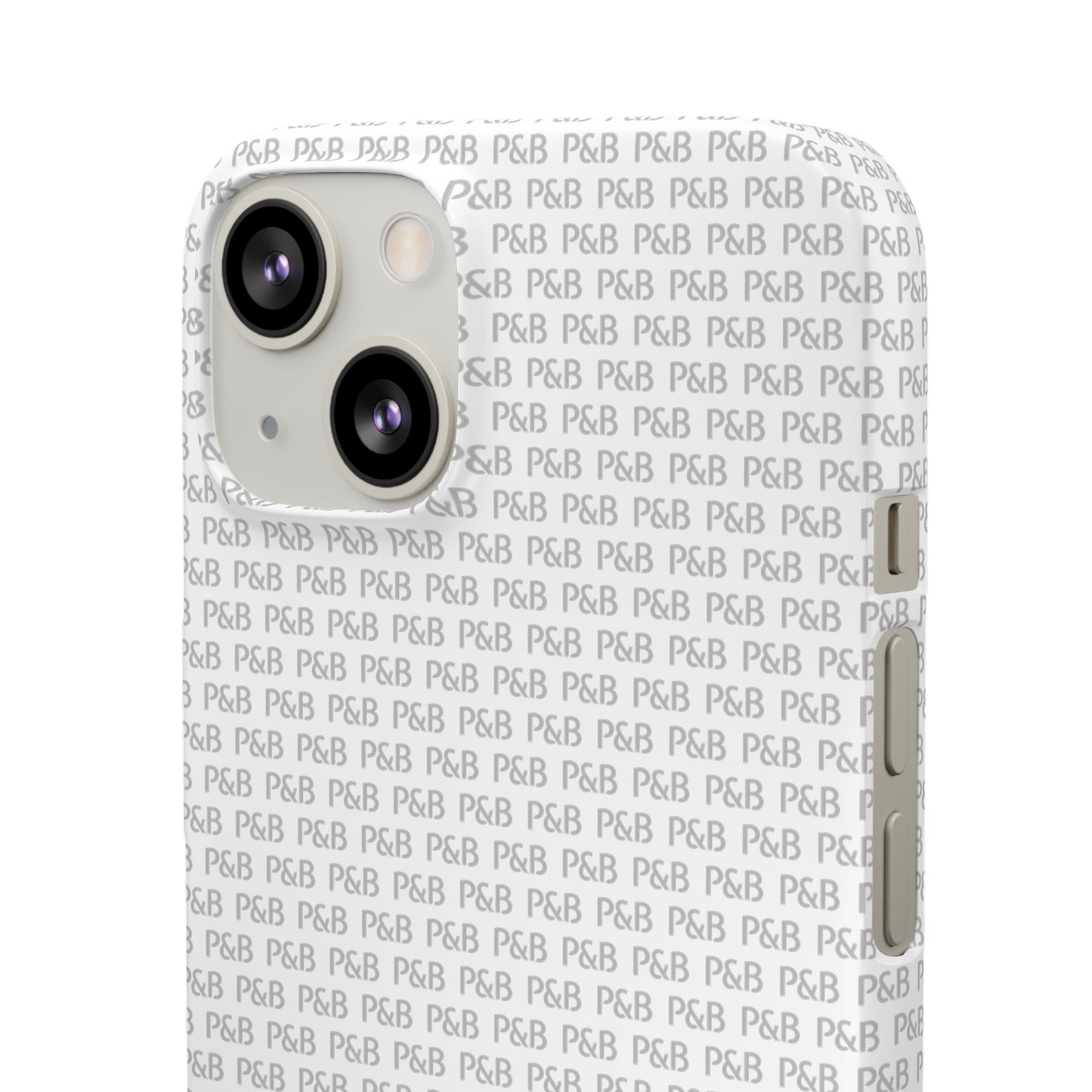 P&B White pattern - Snap Case