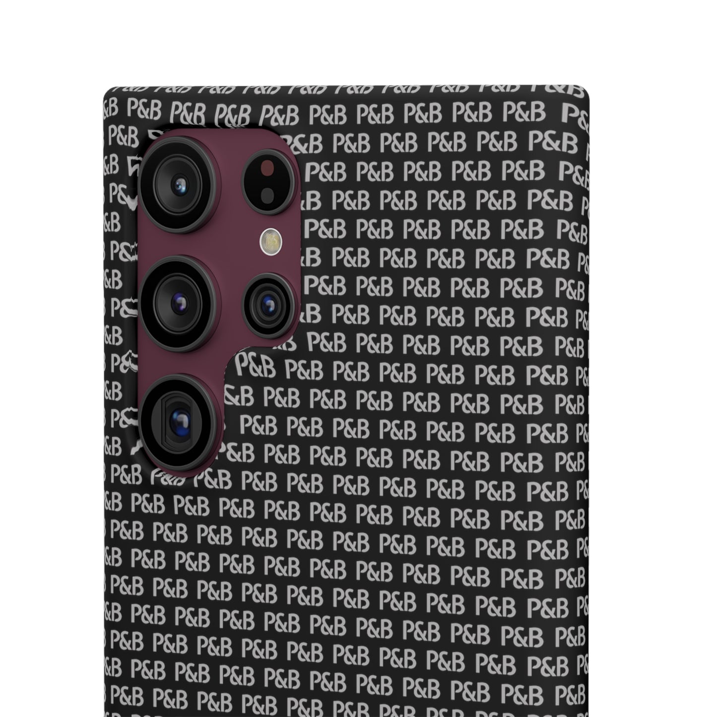 P&B Black pattern - Snap Case