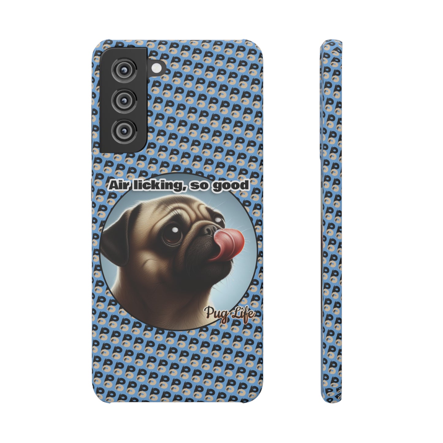 P&B Pug Life Edition: Air Licking - Snap Case Light Blue