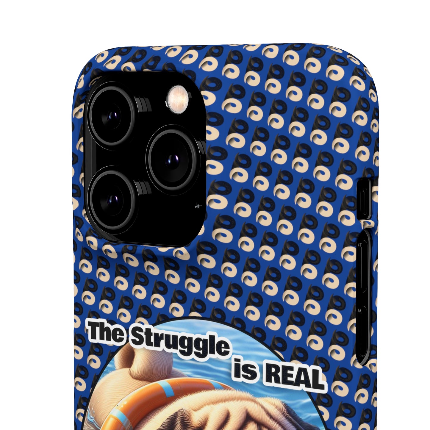 P&B Pug Life Edition: The Struggle - Snap Case Navy Blue