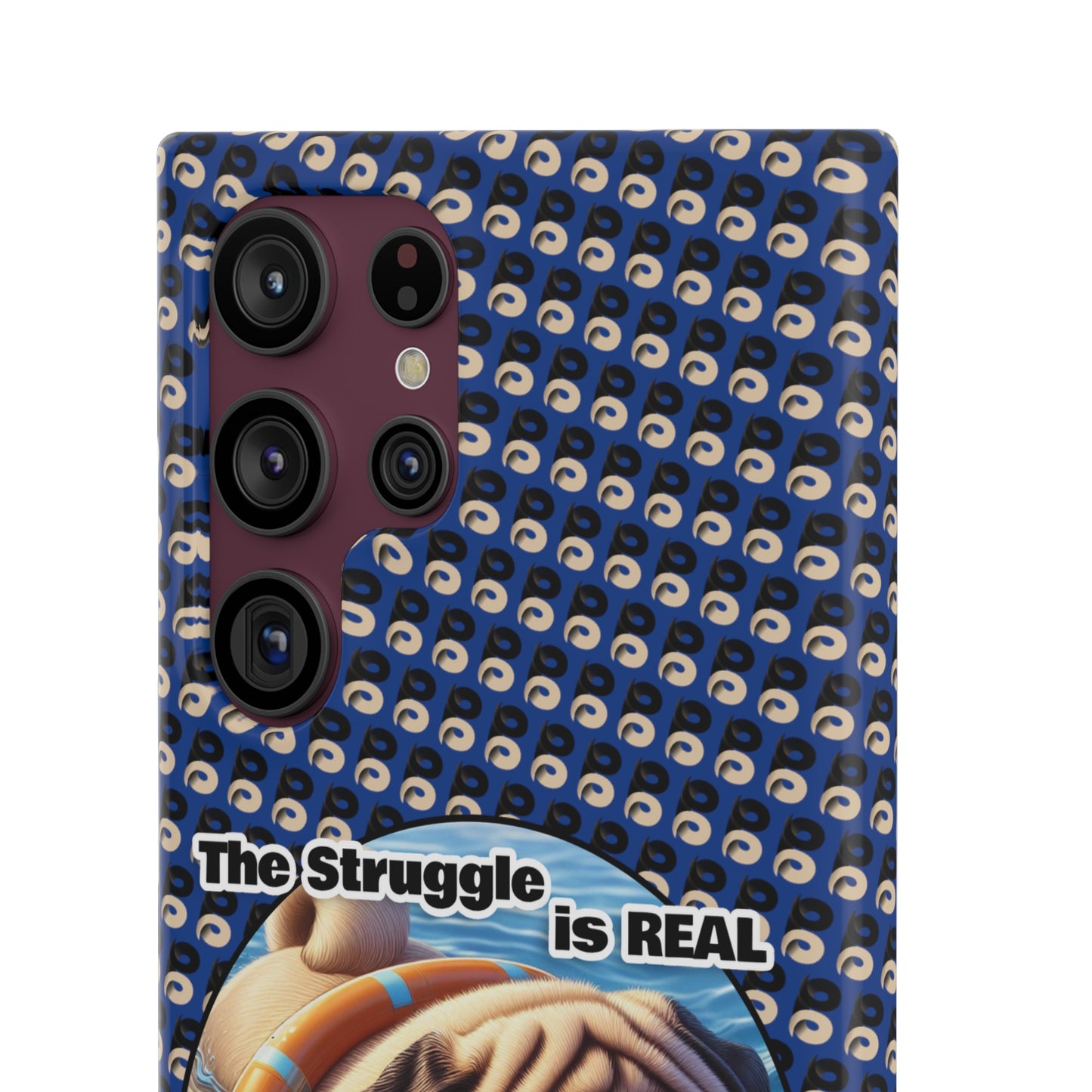 P&B Pug Life Edition: The Struggle - Snap Case Navy Blue