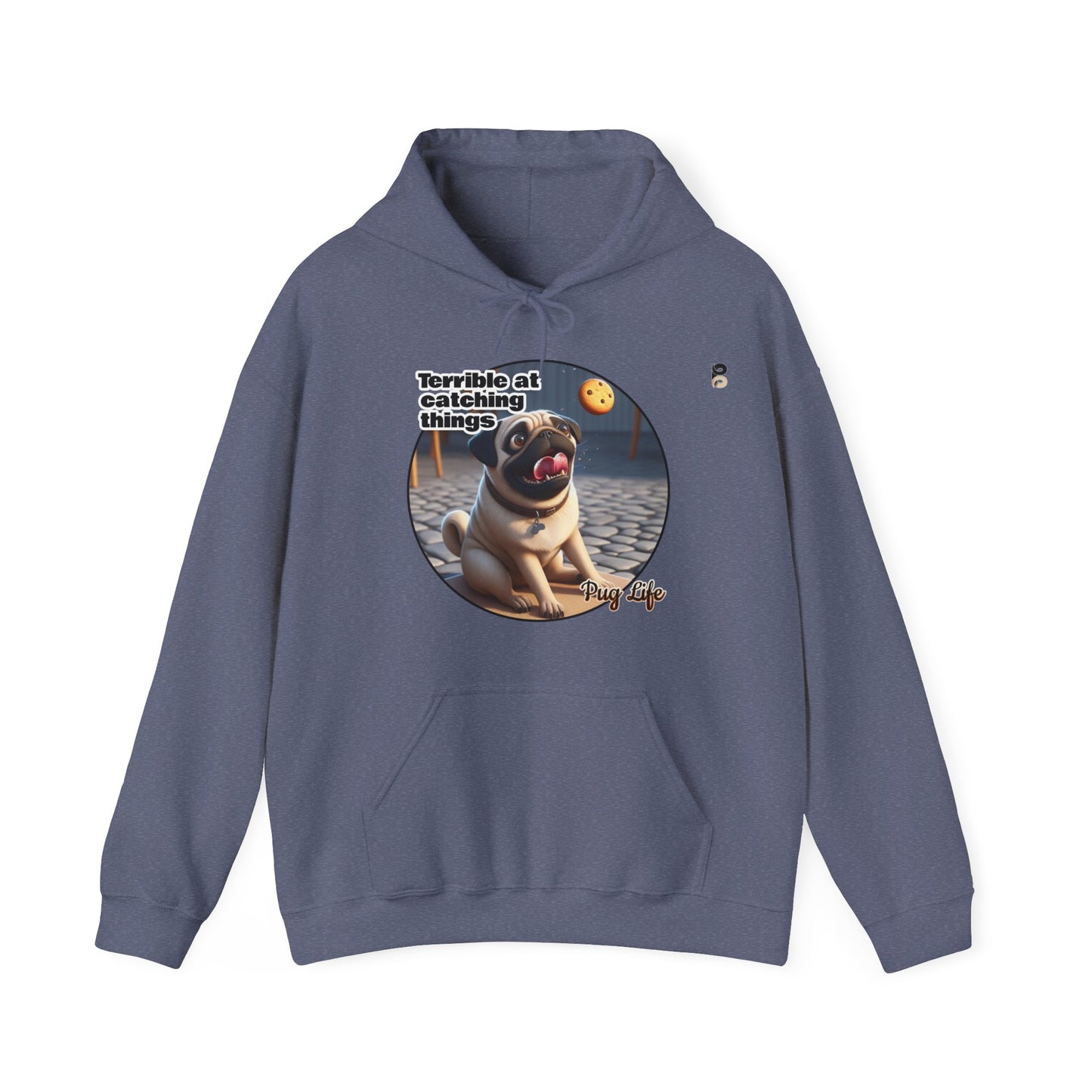 P&B Pug Life: Terrible at Catching - Unisex Hooded Sweatshirt