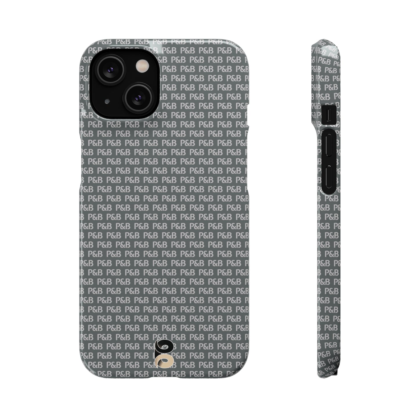 P&B Dark gray pattern - Snap Case