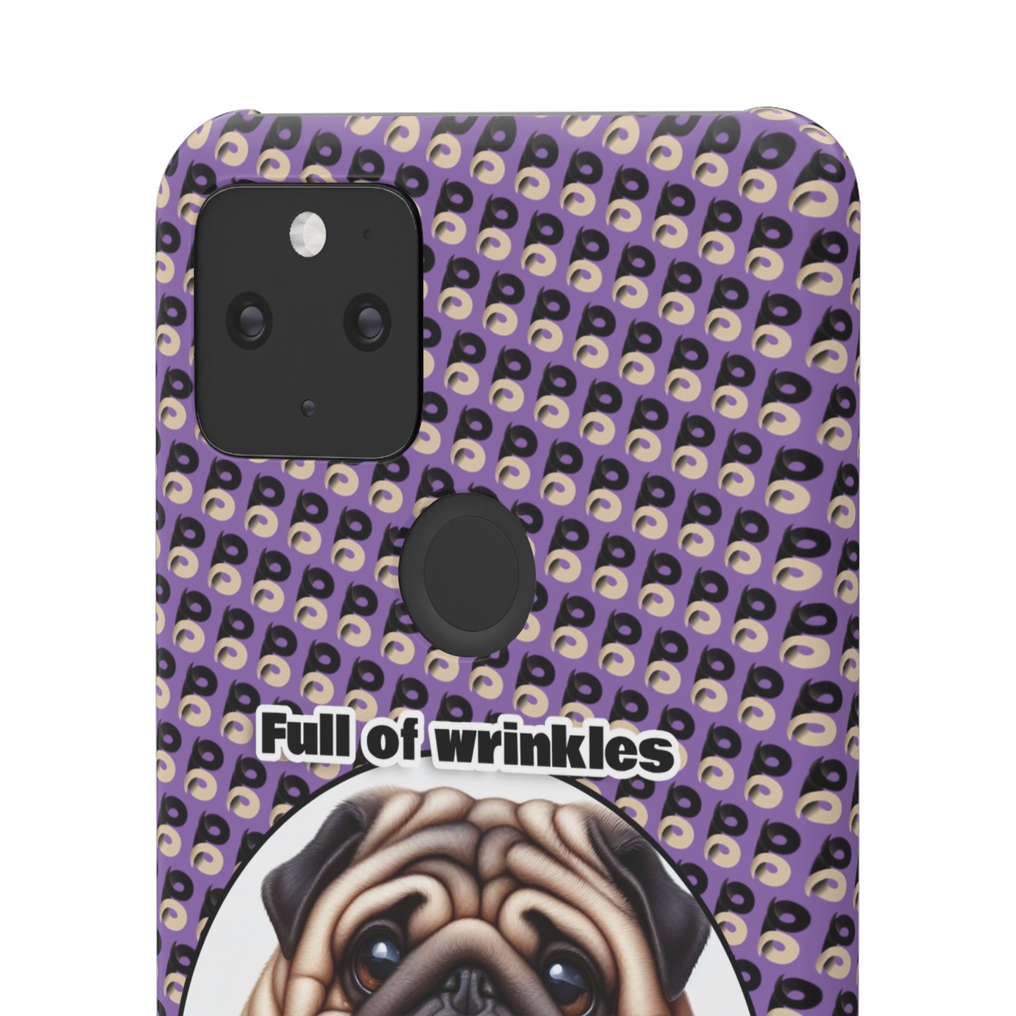 P&B Pug Life Edition: Full of Wrinkles - Snap Case Purple