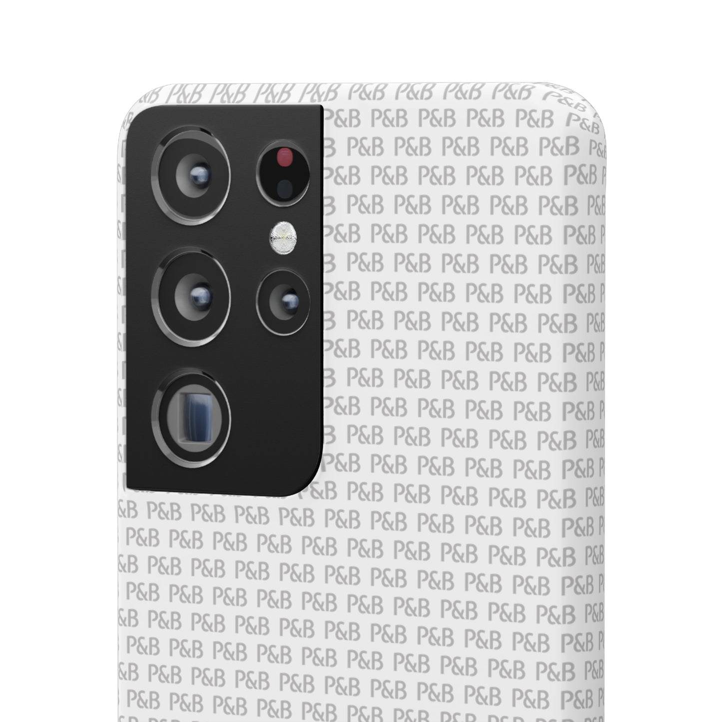 P&B White pattern - Snap Case