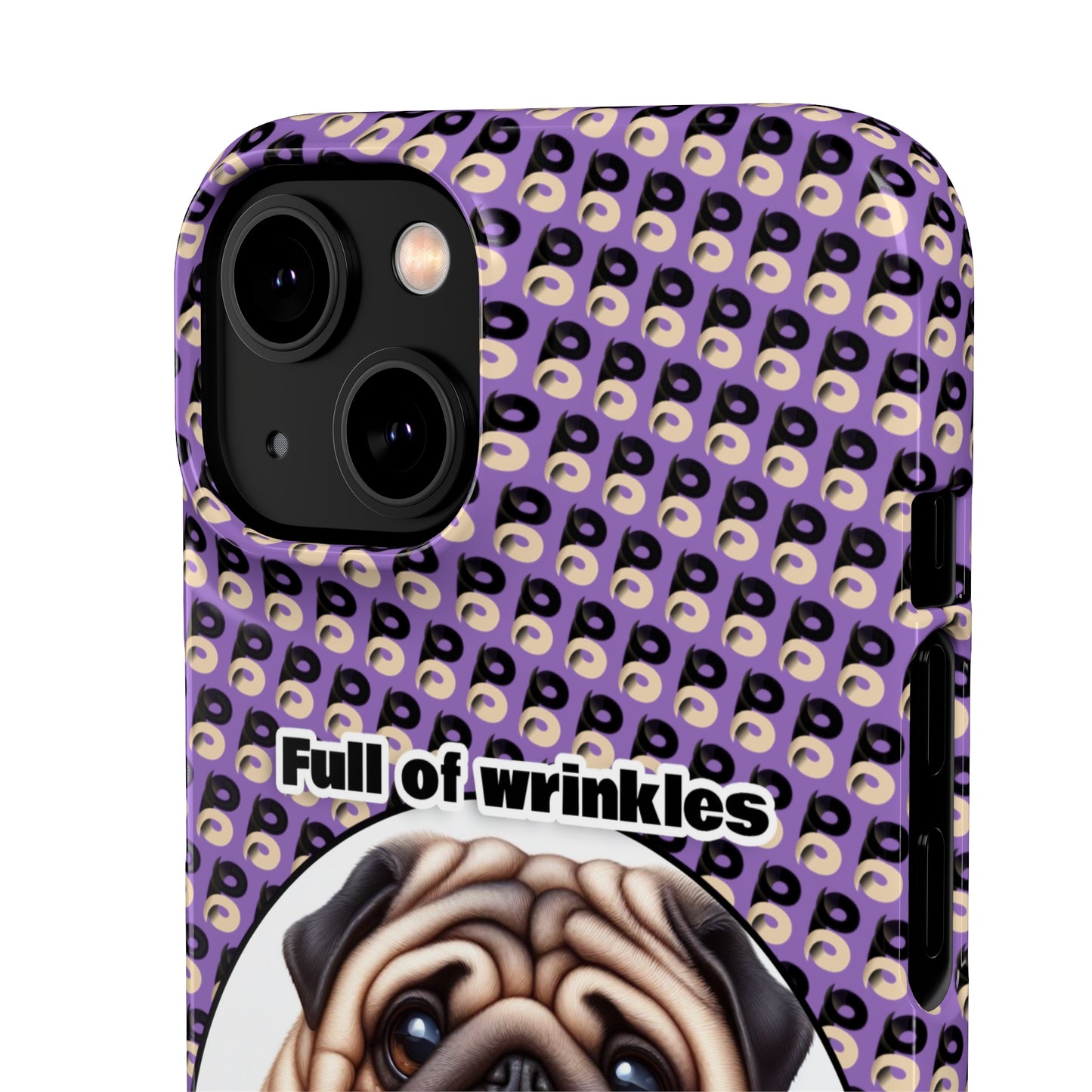 P&B Pug Life Edition: Full of Wrinkles - Snap Case Purple