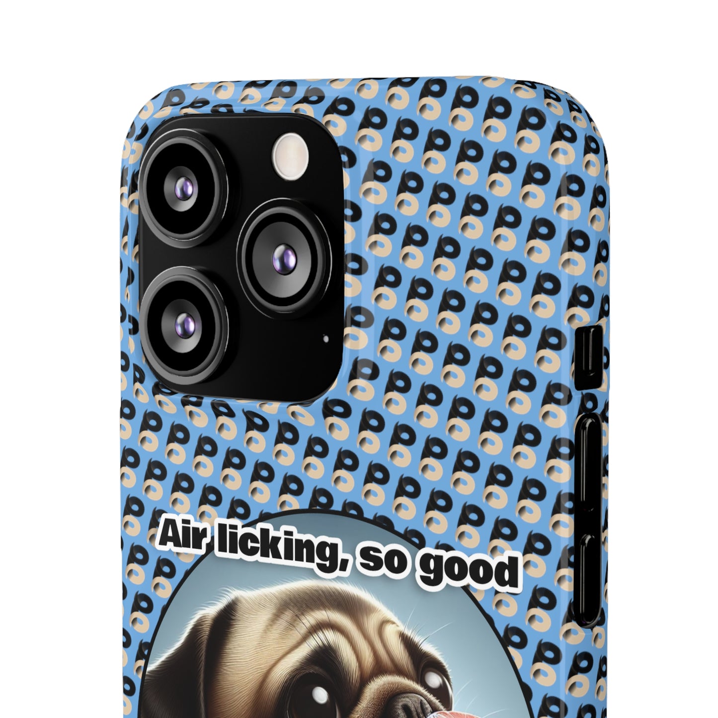 P&B Pug Life Edition: Air Licking - Snap Case Light Blue