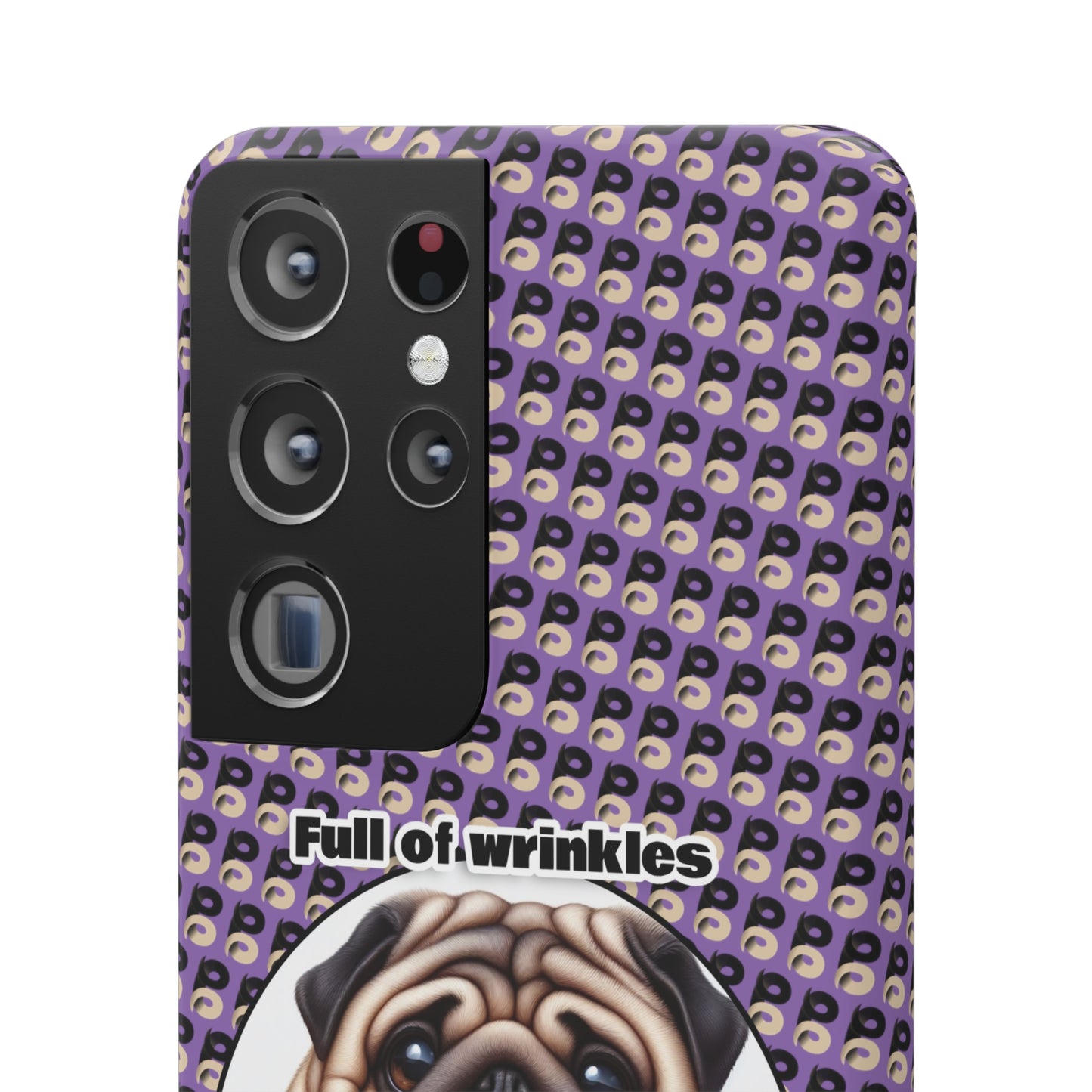 P&B Pug Life Edition: Full of Wrinkles - Snap Case Purple