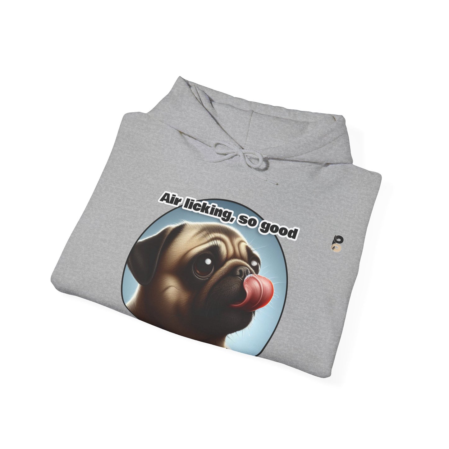 P&B Pug Life: Air Licking - Unisex Hooded Sweatshirt