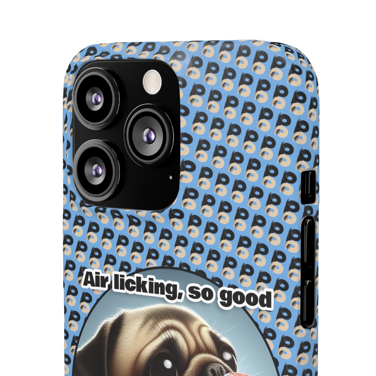 P&B Pug Life Edition: Air Licking - Snap Case Light Blue