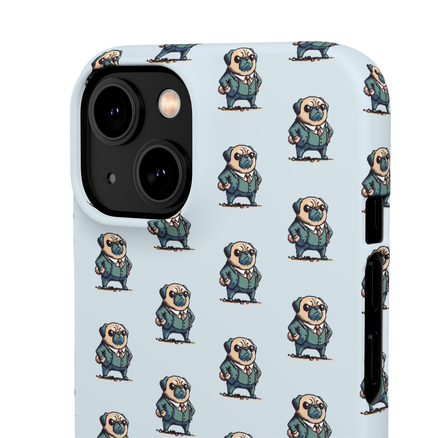 P&B Angry Boss Pug Pattern - Snap Case