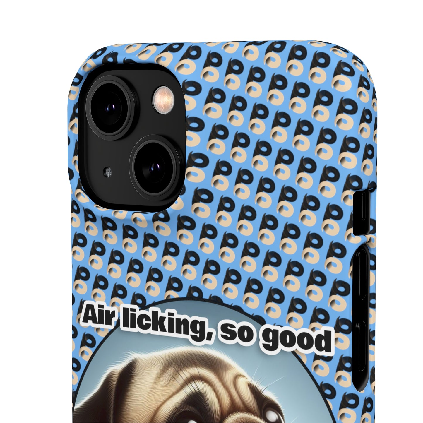 P&B Pug Life Edition: Air Licking - Snap Case Light Blue