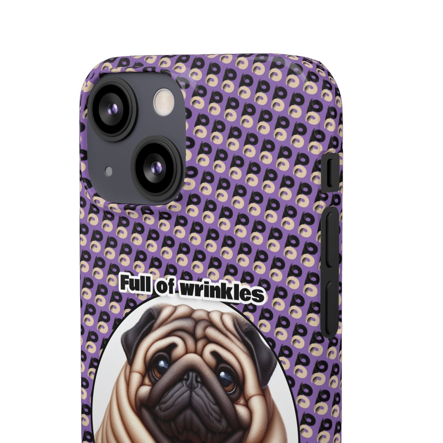 P&B Pug Life Edition: Full of Wrinkles - Snap Case Purple