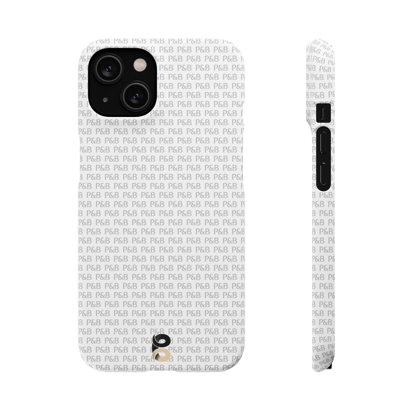 P&B White pattern - Snap Case