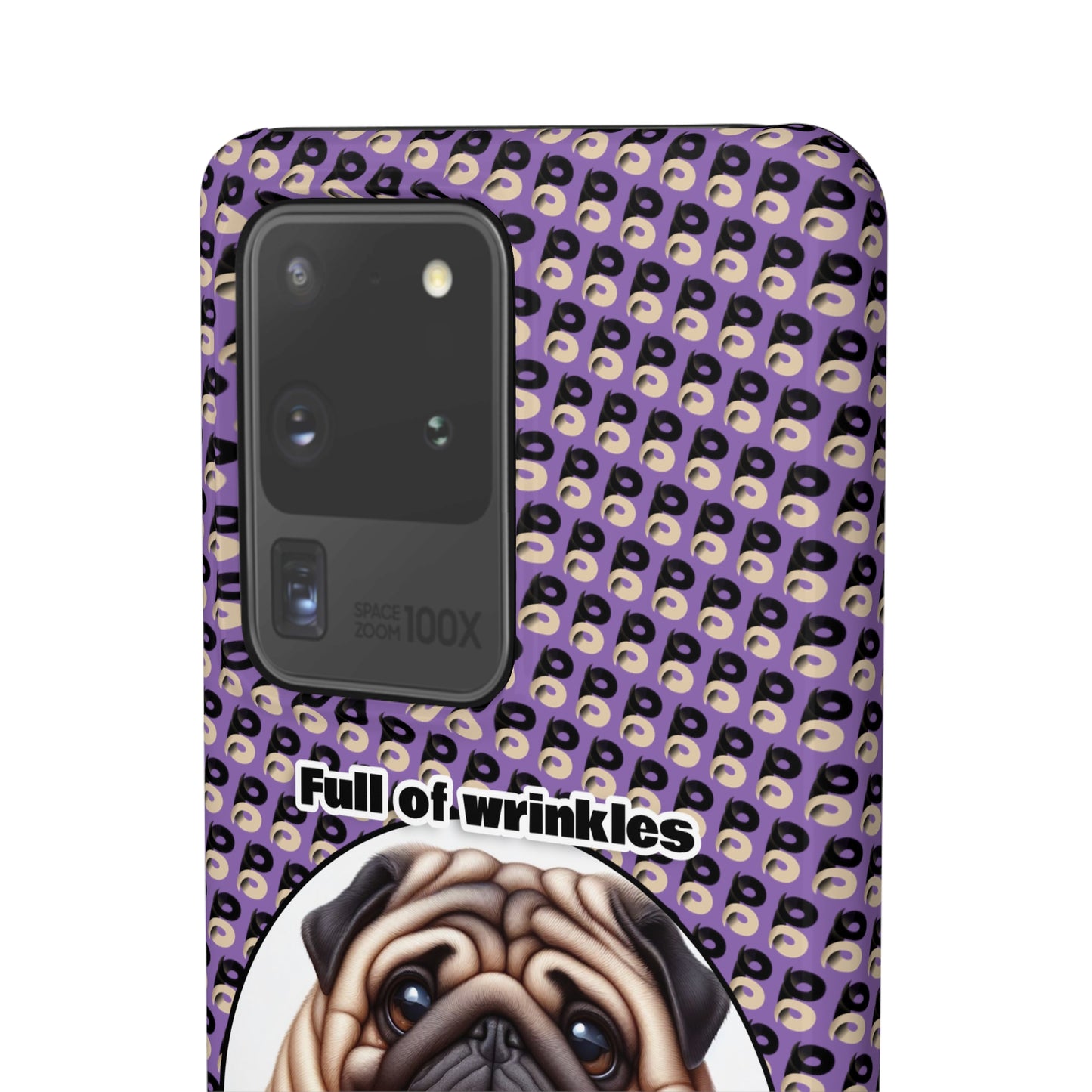 P&B Pug Life Edition: Full of Wrinkles - Snap Case Purple