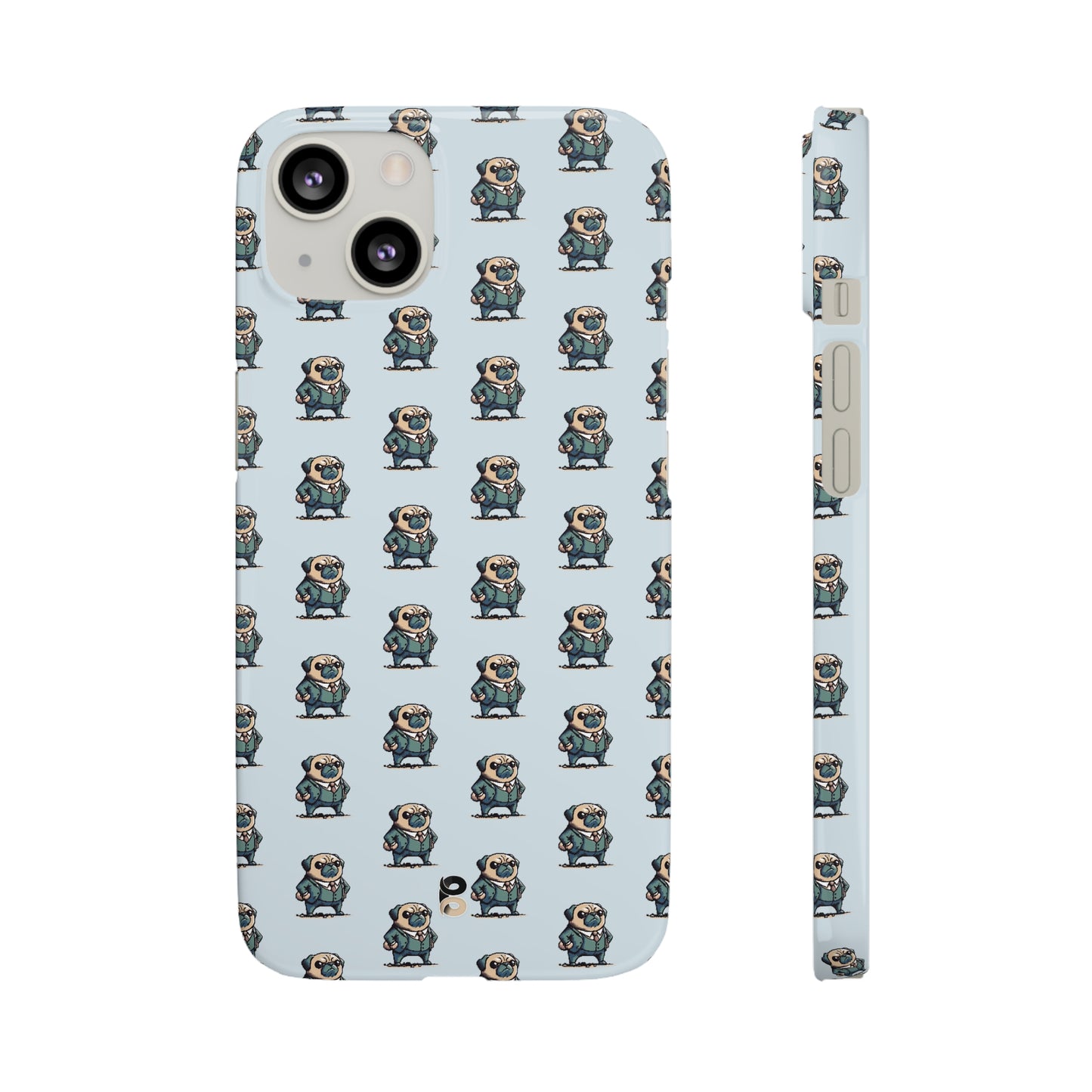 P&B Angry Boss Pug Pattern - Snap Case