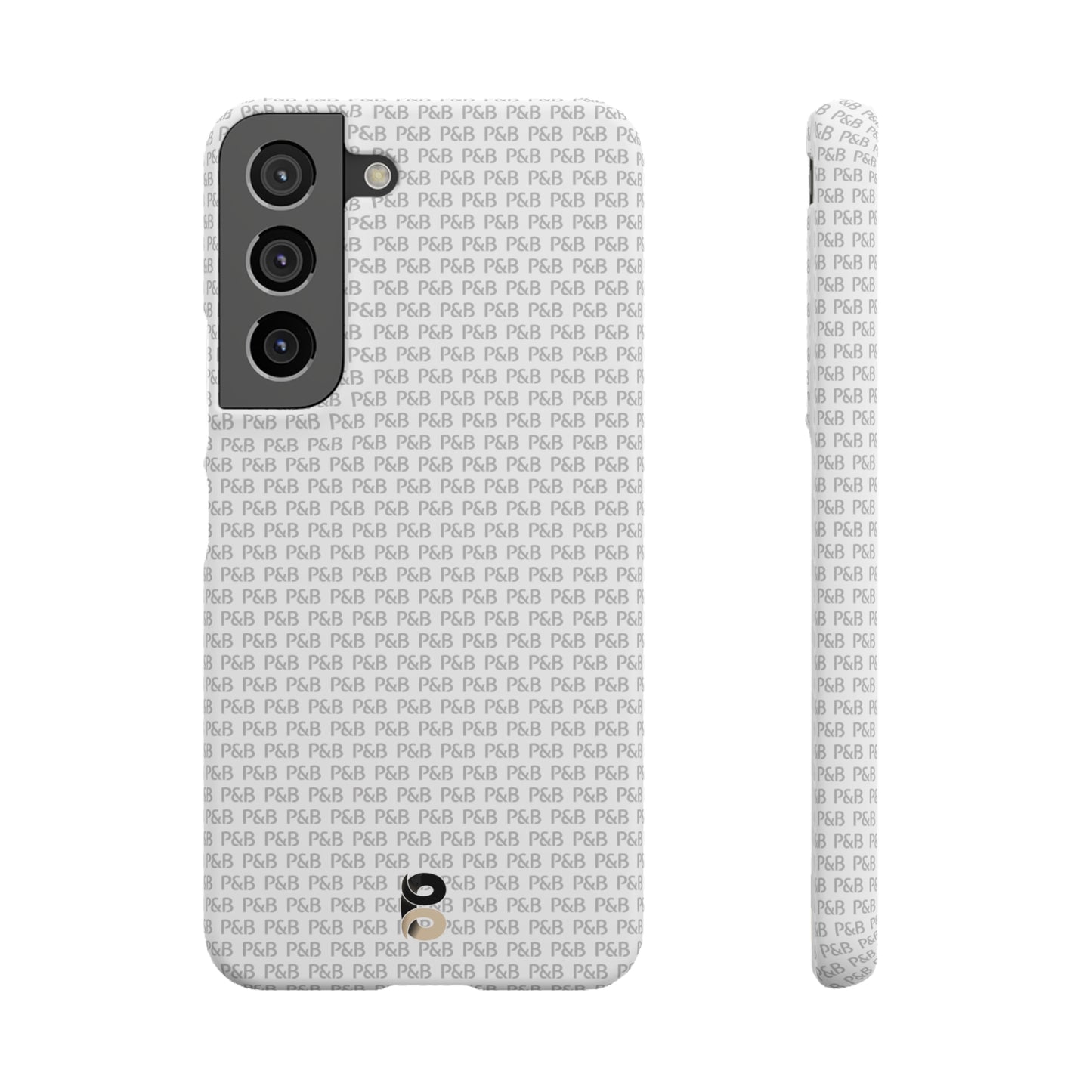 P&B White pattern - Snap Case