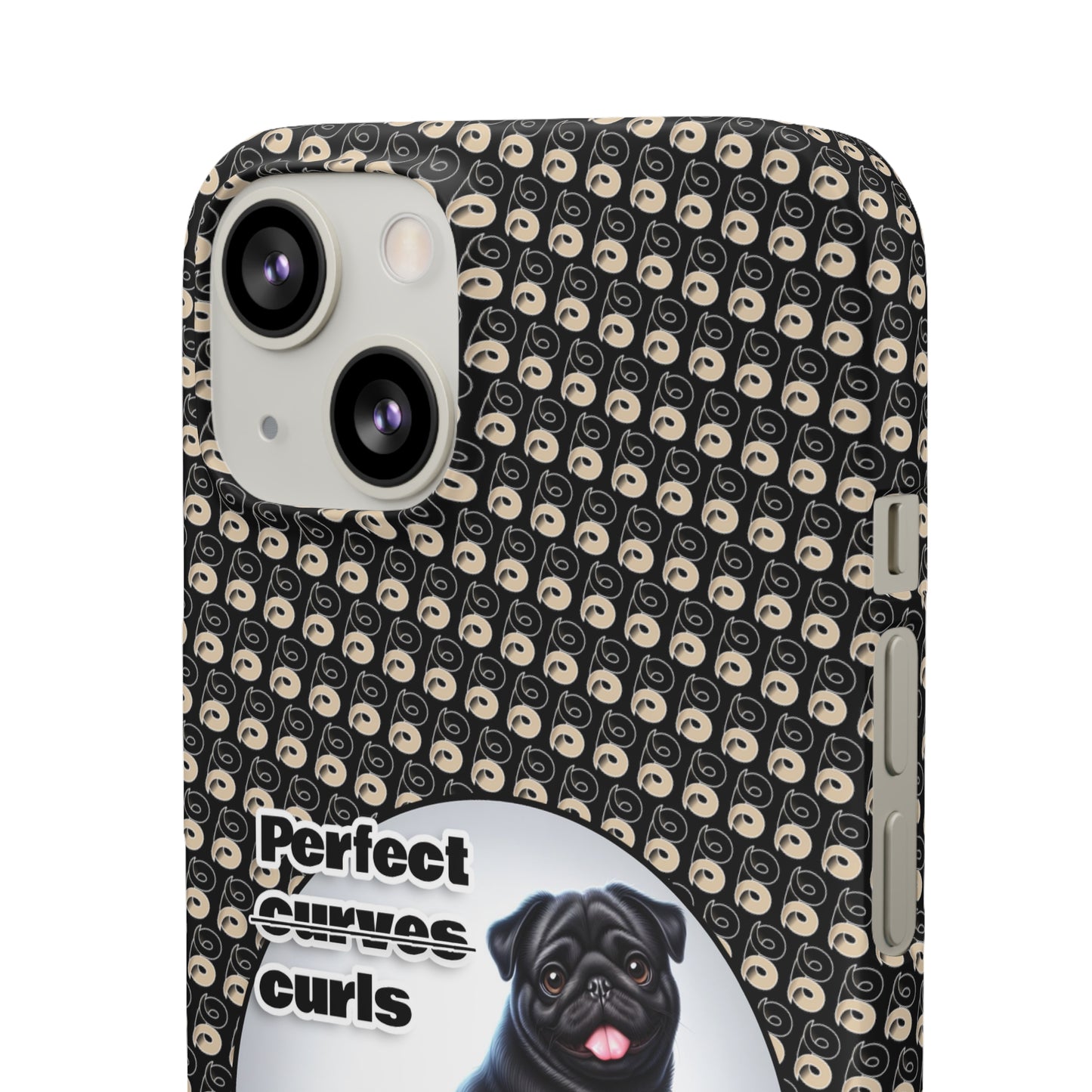 P&B Pug Life Edition: Perfect Curls - Snap Case Black