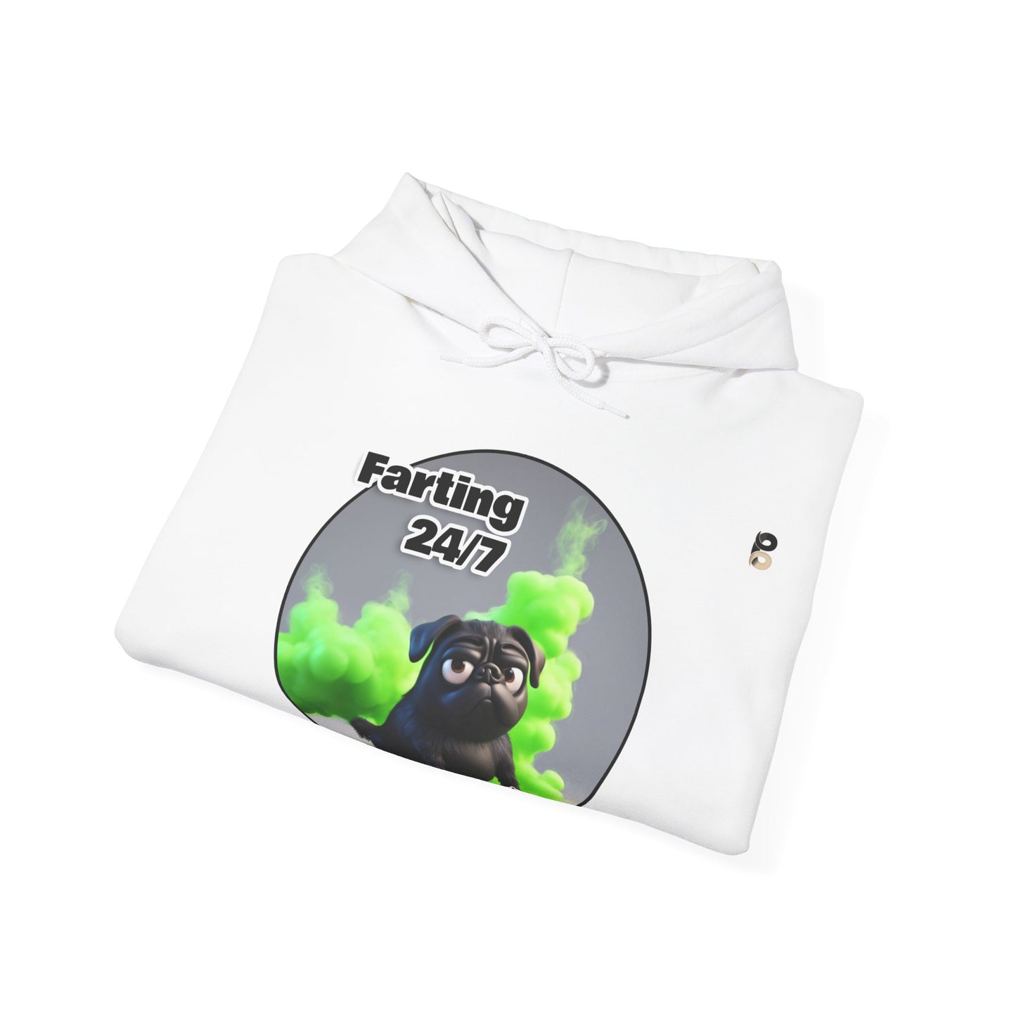 P&B Pug Life: Farting 24/7 - Unisex Hooded Sweatshirt