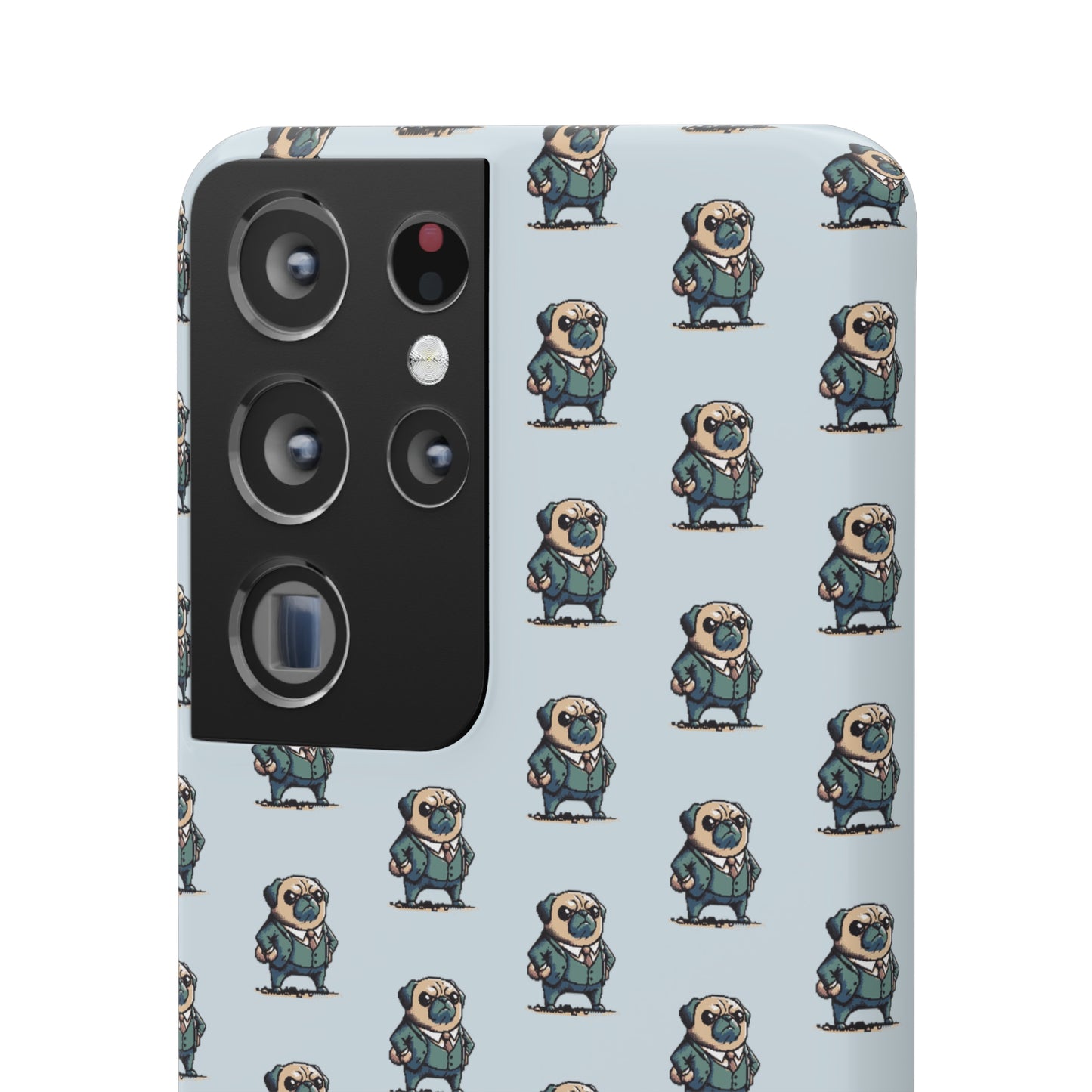 P&B Angry Boss Pug Pattern - Snap Case