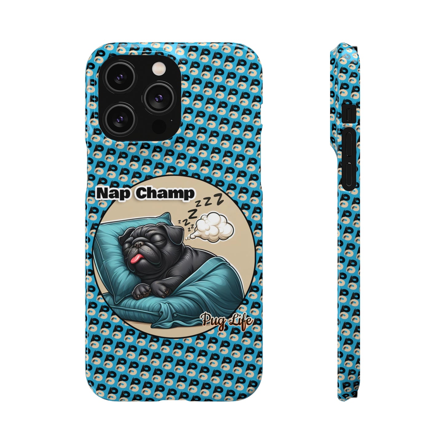 P&B Pug Life Edition: Nap Champ - Snap Case Blue