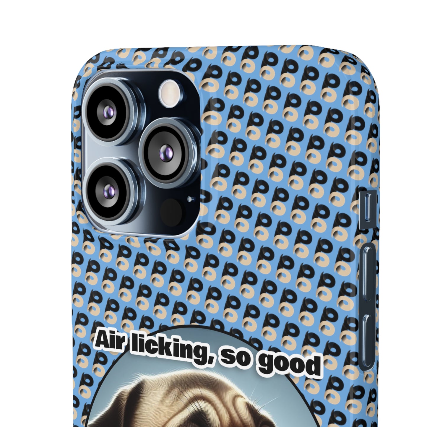 P&B Pug Life Edition: Air Licking - Snap Case Light Blue