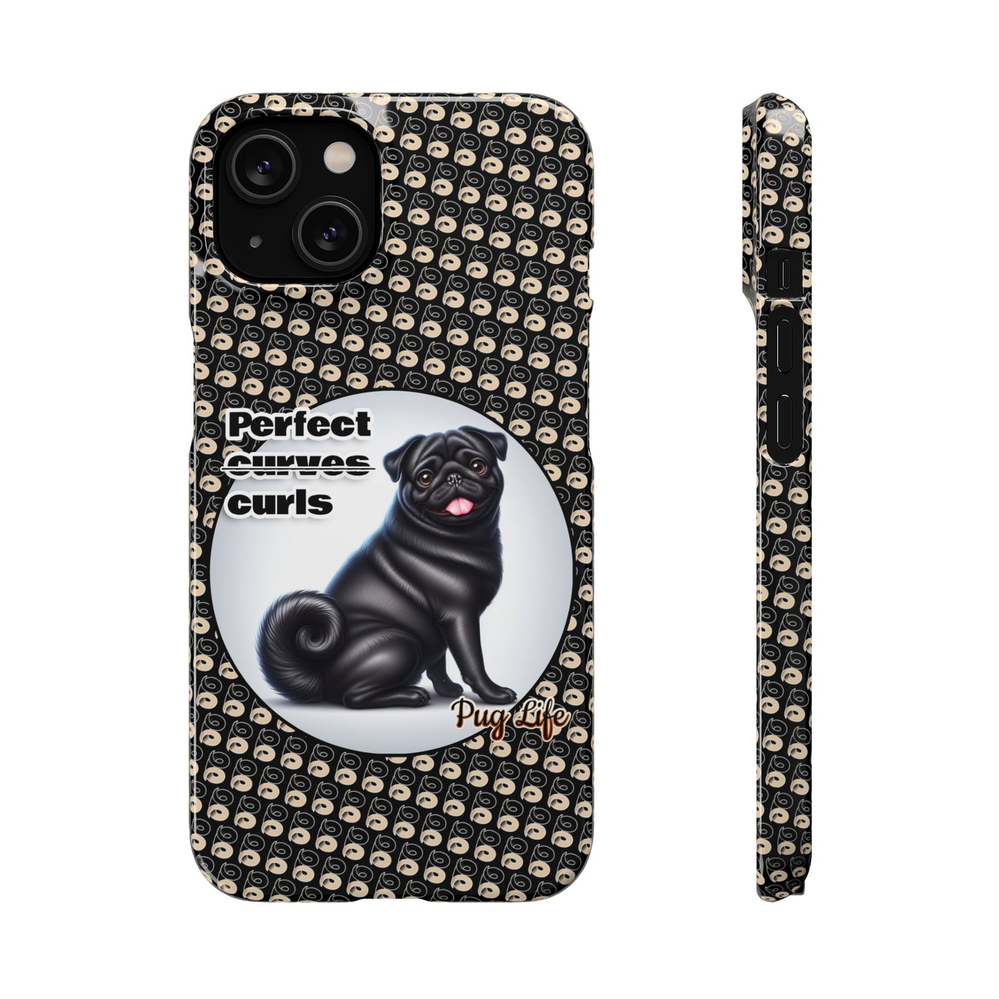 P&B Pug Life Edition: Perfect Curls - Snap Case Black