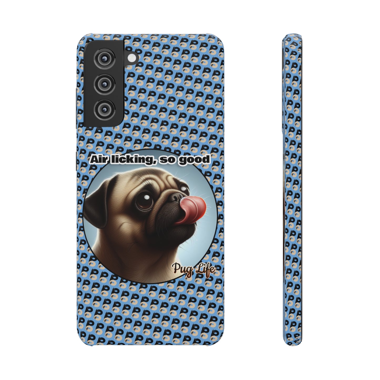 P&B Pug Life Edition: Air Licking - Snap Case Light Blue