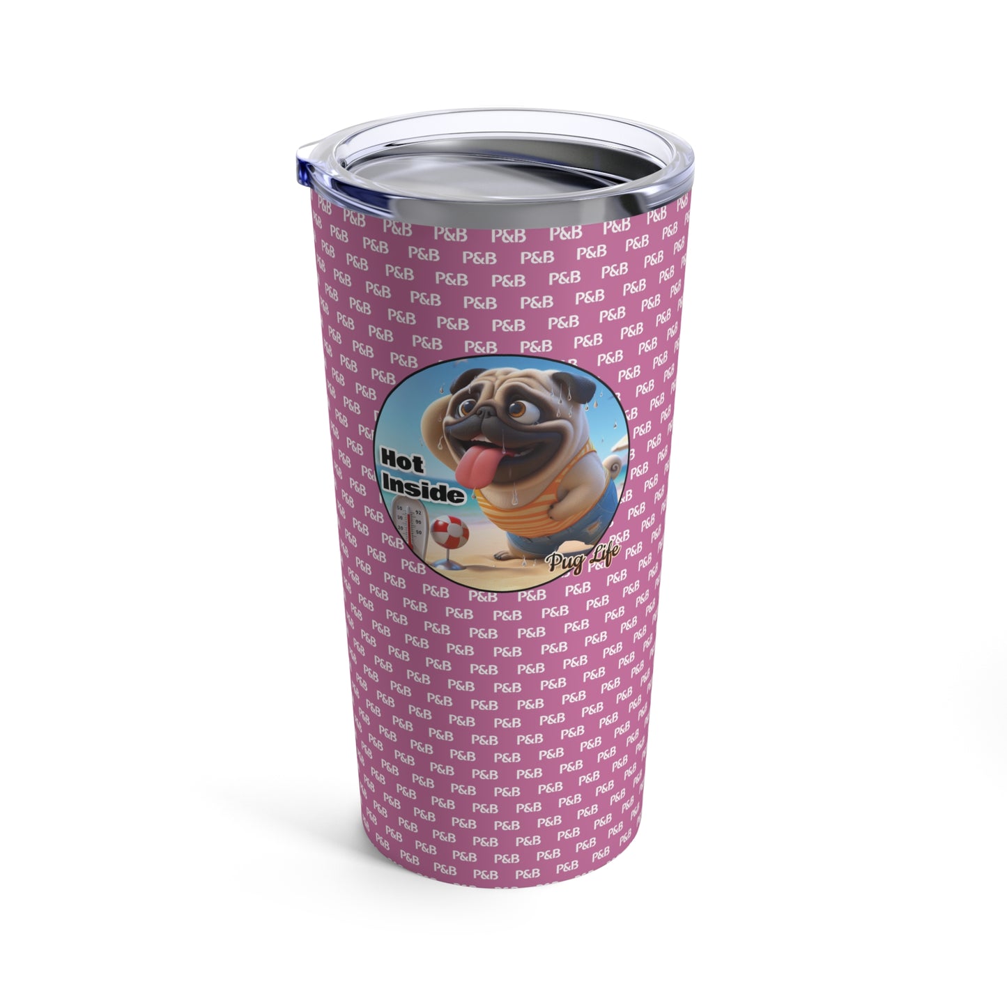 P&B Edition: Hot Inside - Tumbler 20oz - Beach Pink