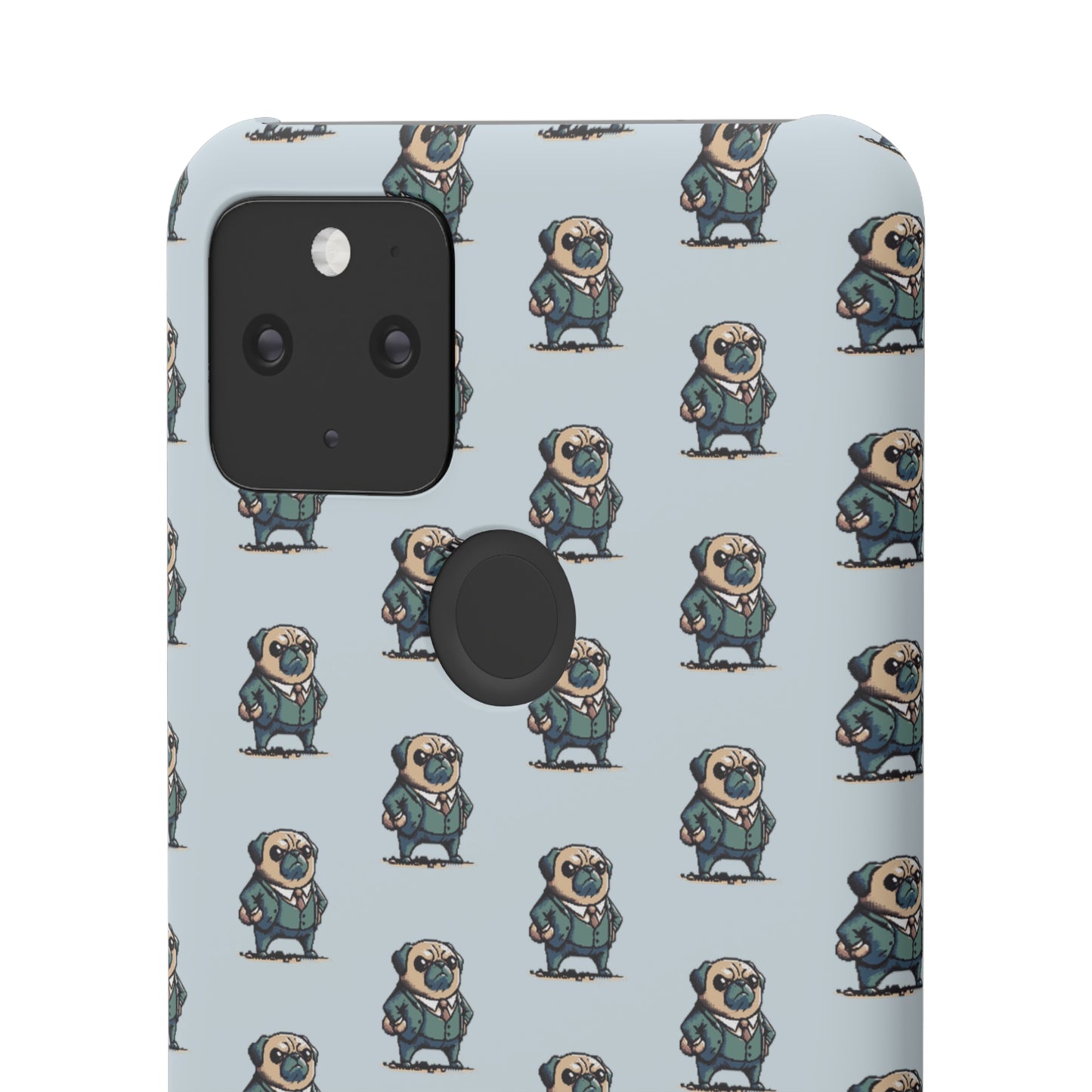 P&B Angry Boss Pug Pattern - Snap Case