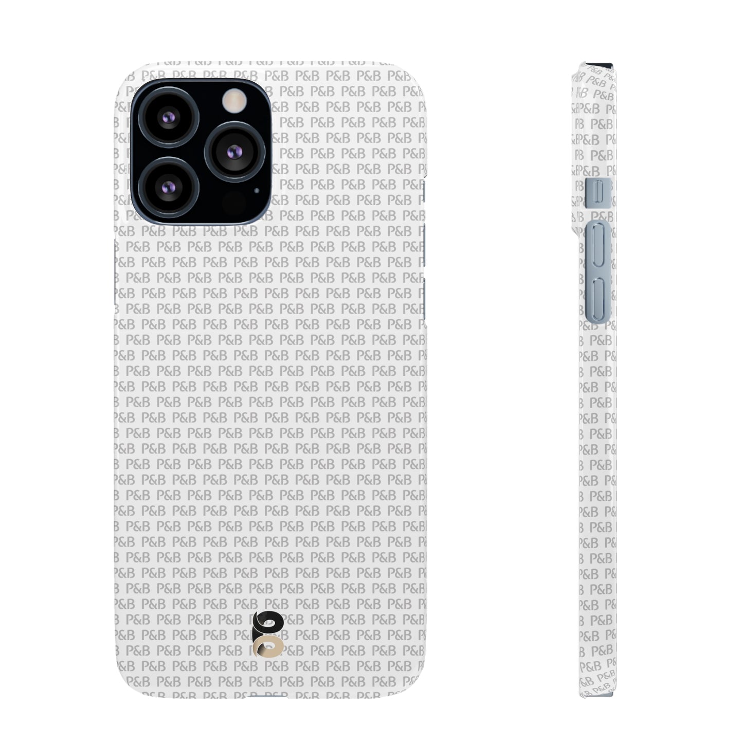 P&B White pattern - Snap Case