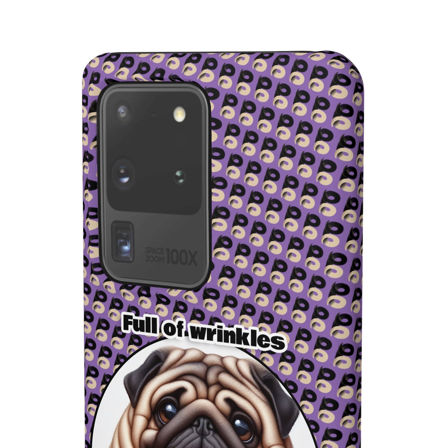 P&B Pug Life Edition: Full of Wrinkles - Snap Case Purple