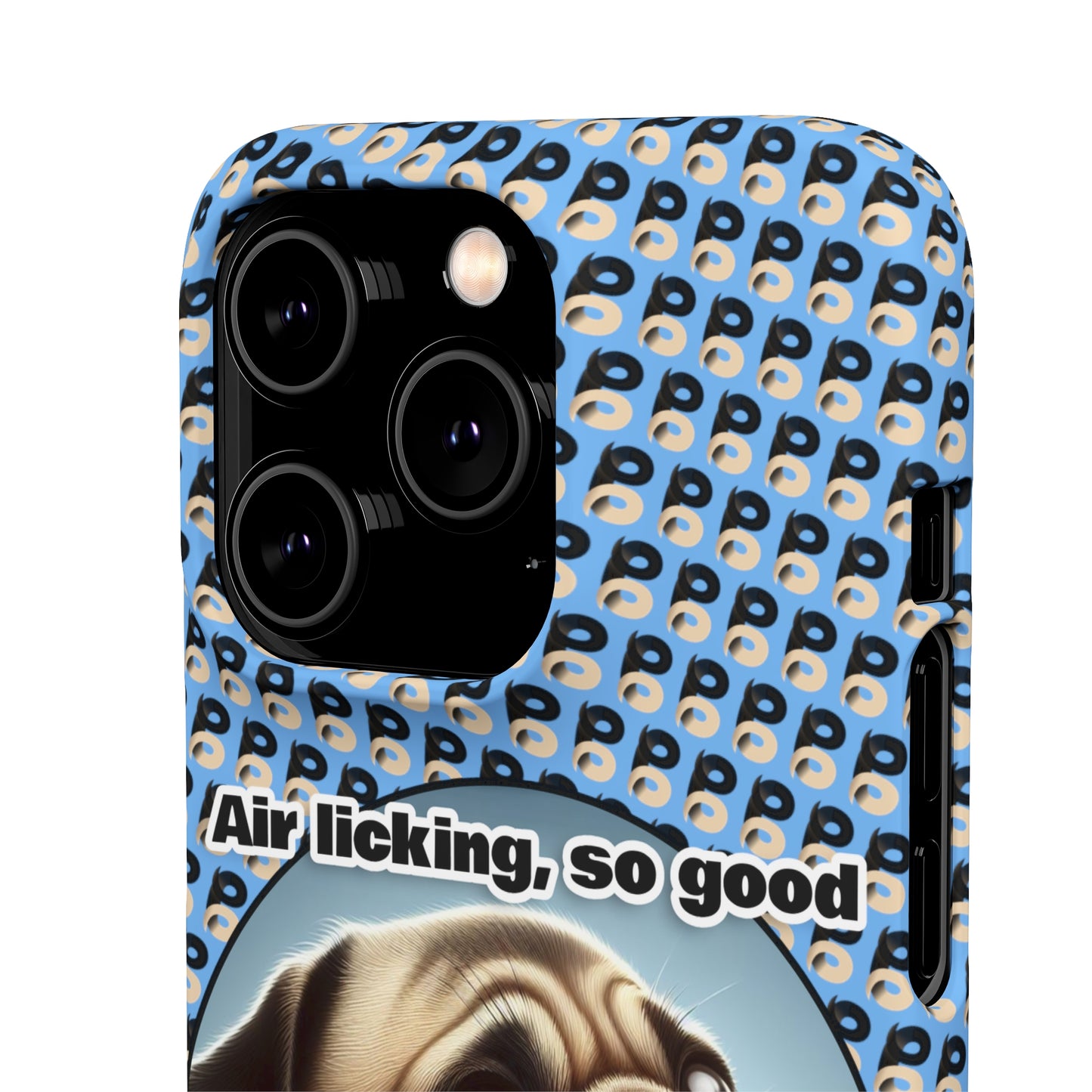 P&B Pug Life Edition: Air Licking - Snap Case Light Blue