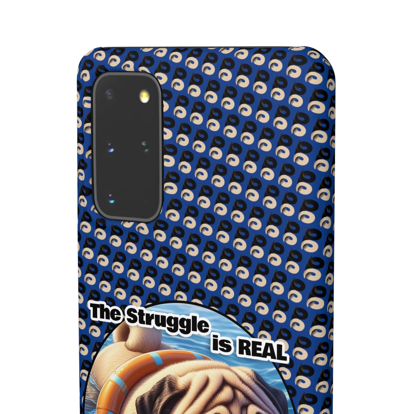 P&B Pug Life Edition: The Struggle - Snap Case Navy Blue